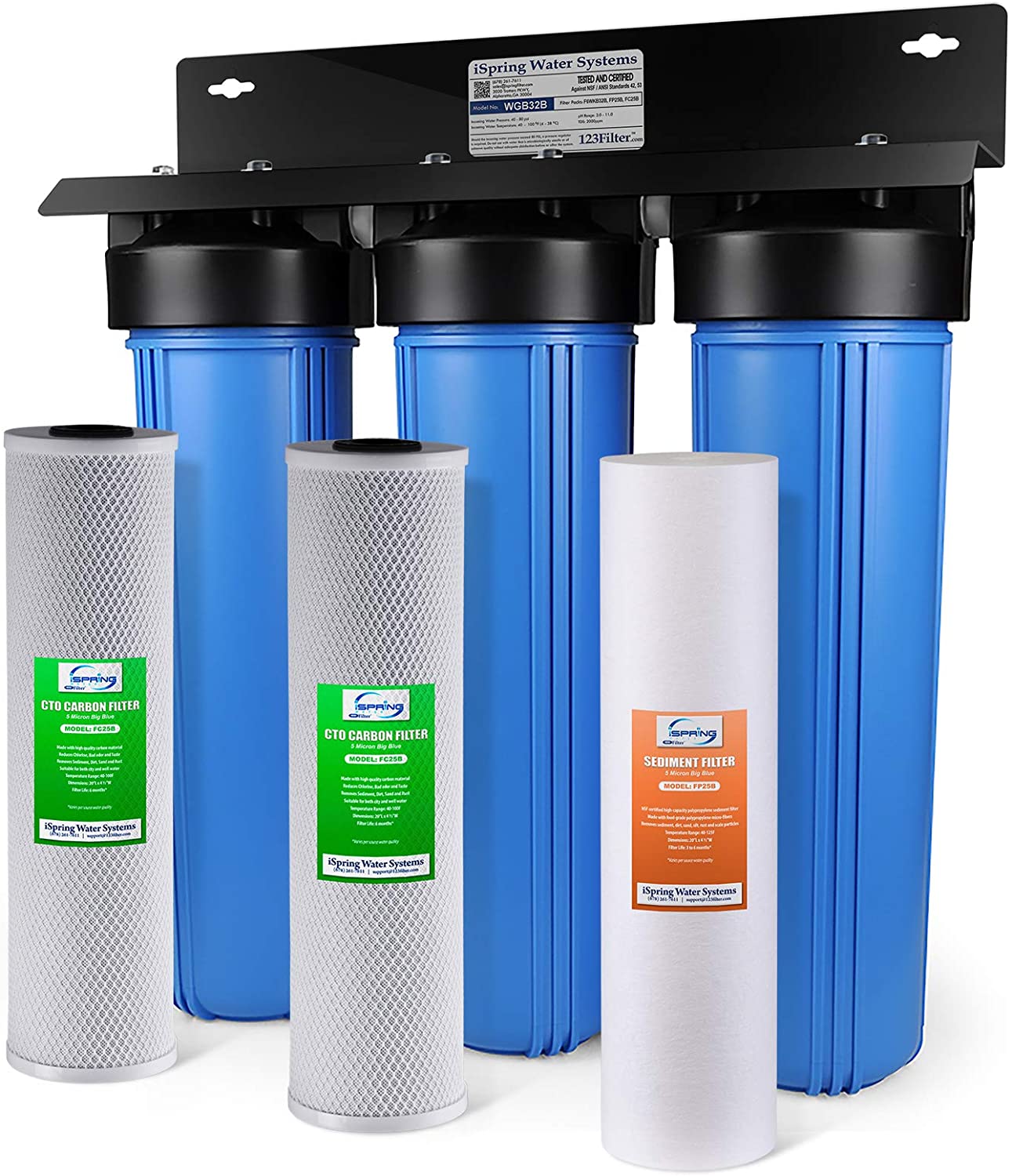 iSpring WGB32B 3-Stage Whole House Water Filtration