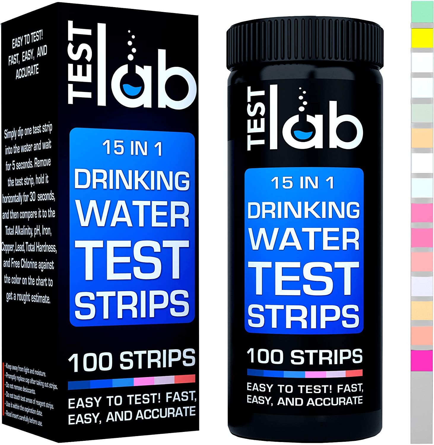 Crystal Water 15-in-1 Drinking Water Test Strips 